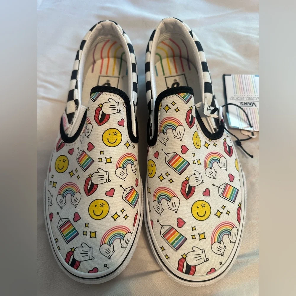 Vans Flour Shop Icon Checker Board Slip on‎ shoes Size 6.5 Women’s NWOB - Picture 2 of 12